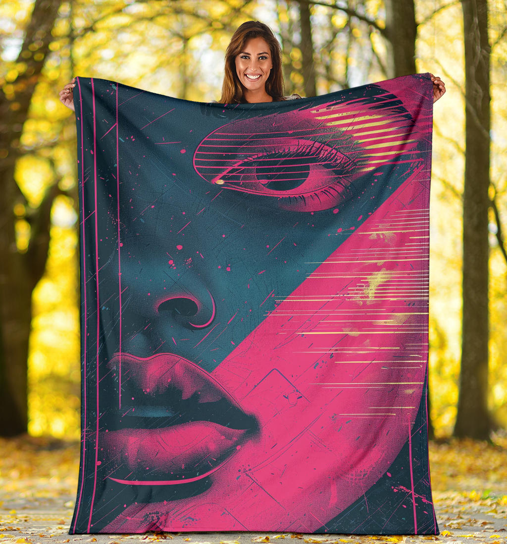 Retro Wave Blanket, Retro Wave Estetic Blanket, Retro Wave Blanket Gift, Blanket