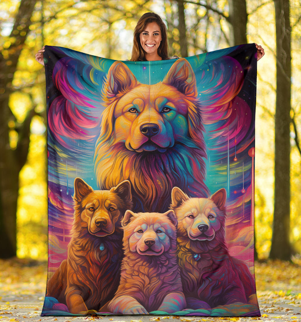 Asian Shepherd Blanket, Trippy Psychedelics Asian Shepherd Fleece Blanket, Asian Shepherd Throw Blanket, Asian Shepherd Gifts