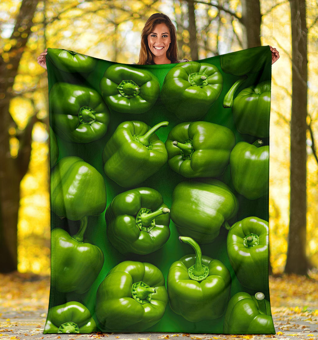 Green Peppers Blanket