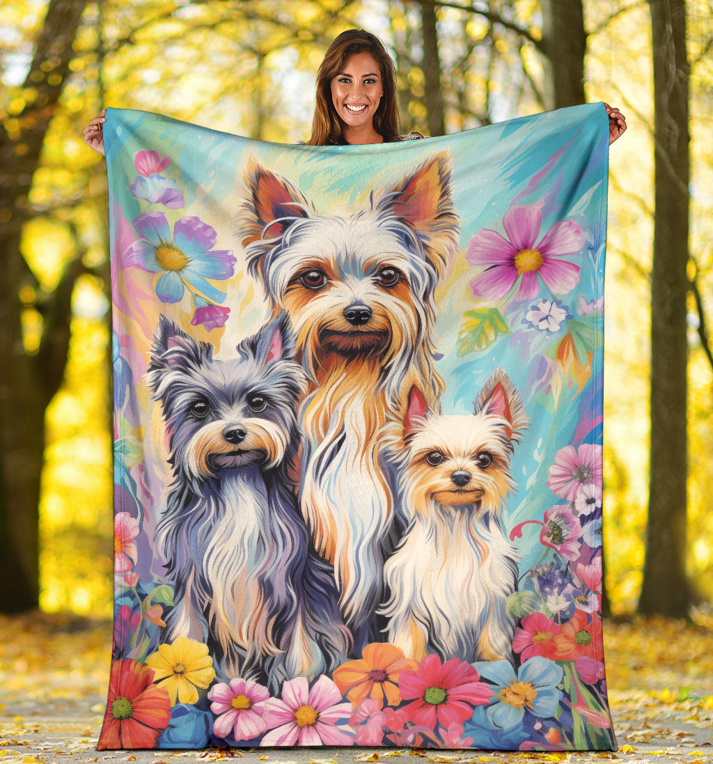 Biewer Terri Blanket, Trippy Psychedelics Biewer Terri Fleece Blanket, Biewer Terri Throw Blanket, Biewer Terri Gifts