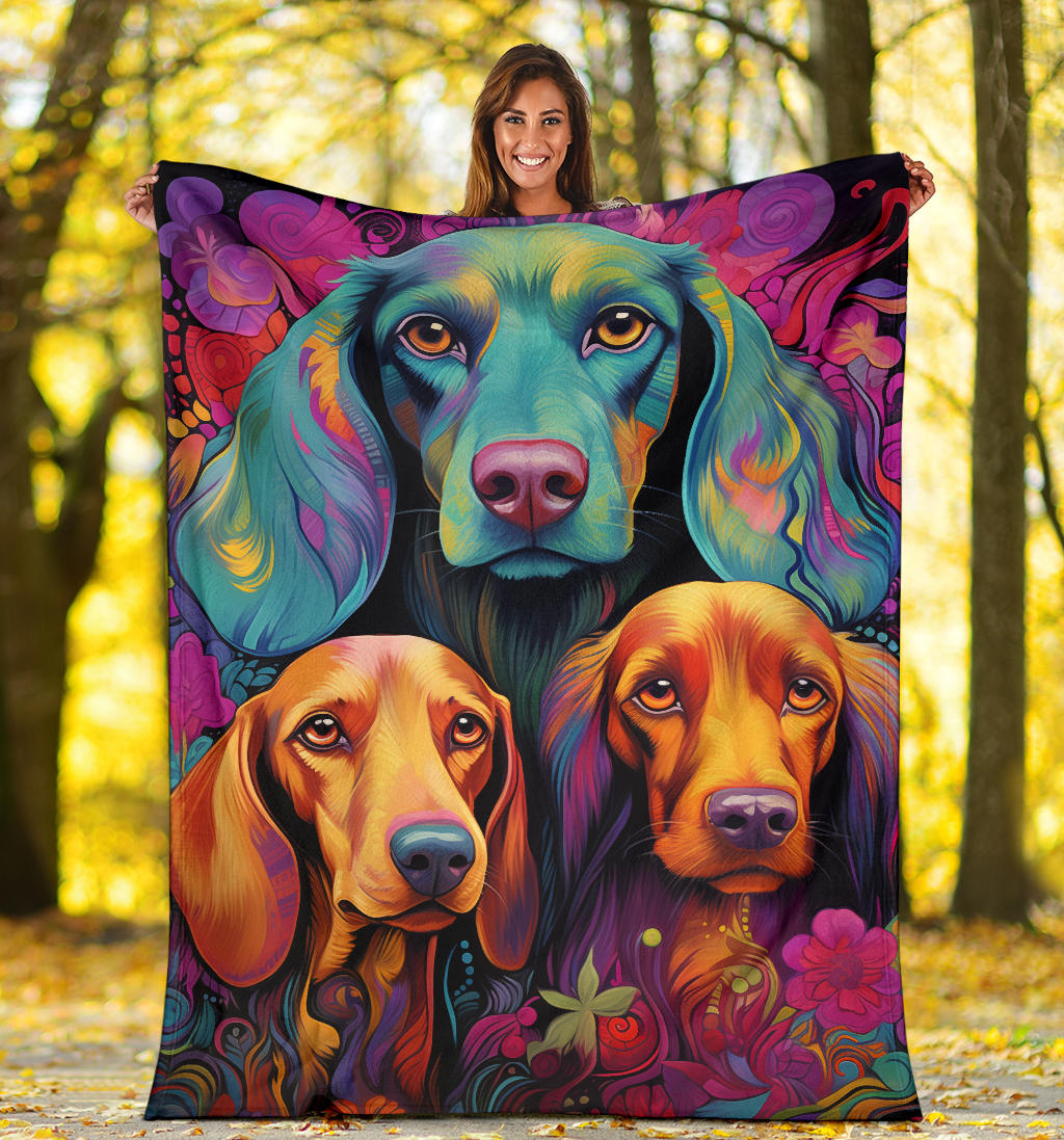 Estonian Hound Blanket, Trippy Psychedelics Estonian Hound Fleece Blanket, Estonian Hound Throw Blanket, Estonian Hound Gifts