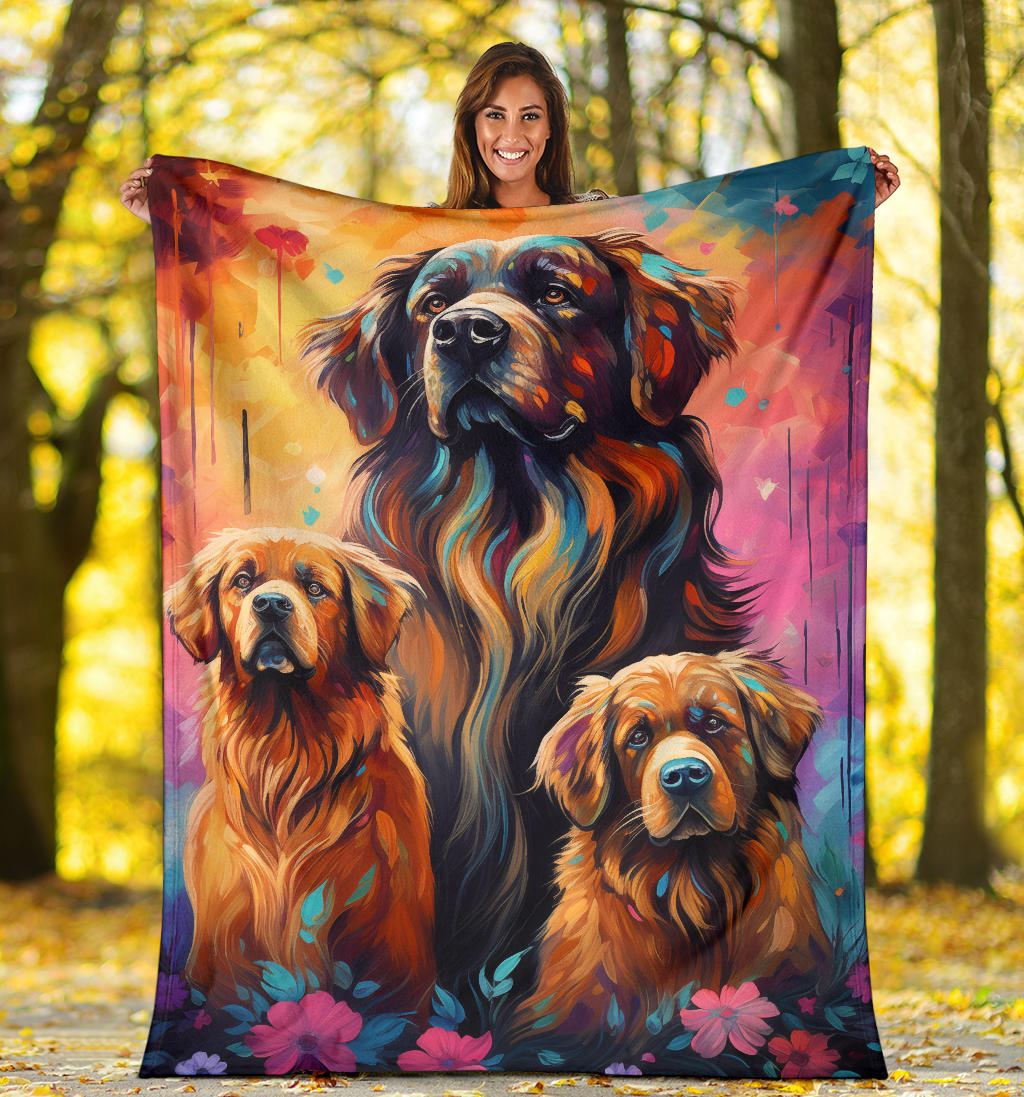 Caucasian Shepherd Blanket, Trippy Psychedelics Caucasian Shepherd Fleece Blanket, Caucasian Shepherd Throw Blanket, Caucasian Shepherd Gifts