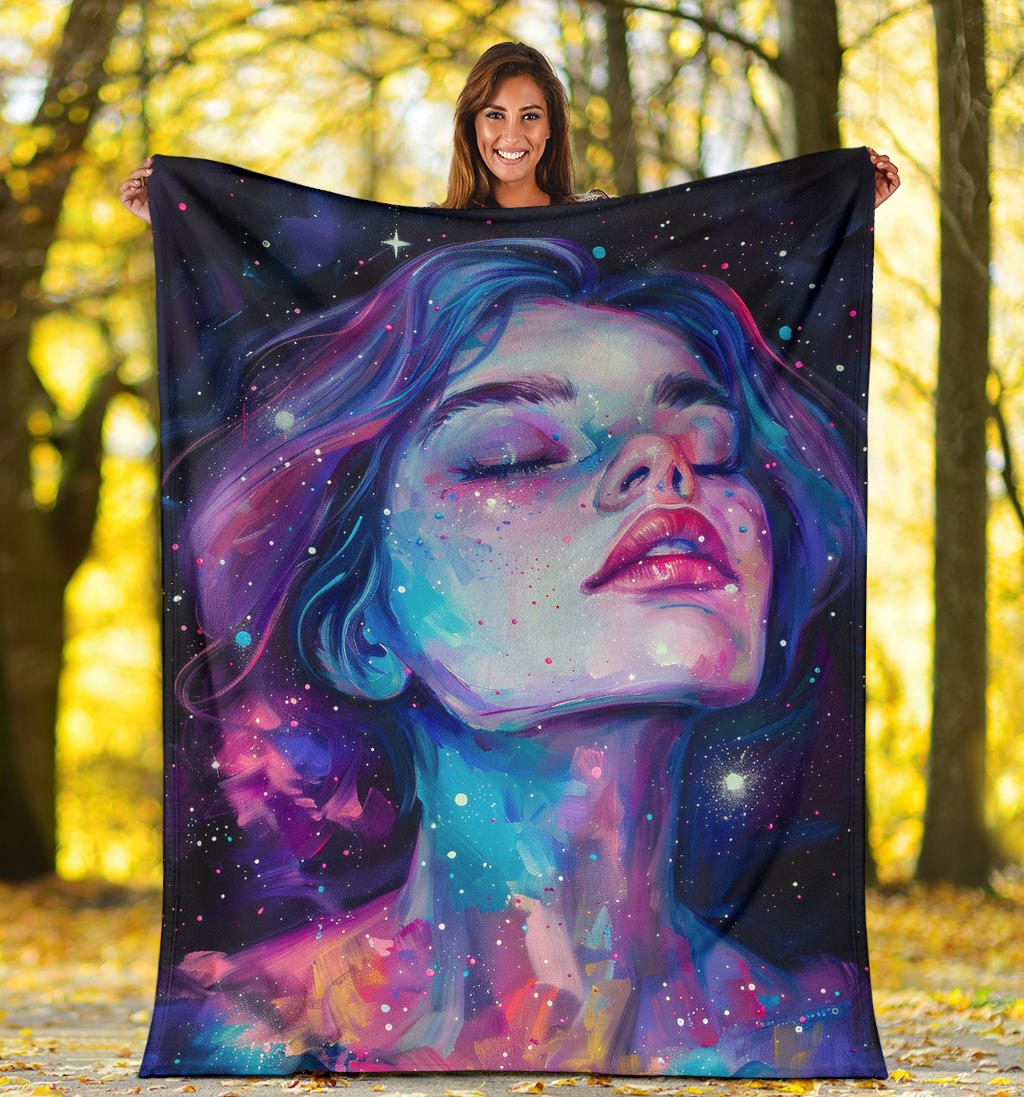 Galaxy Glow Blanket, Galaxy Glow Estetic Blanket, Galaxy Glow Blanket Gift, Blanket