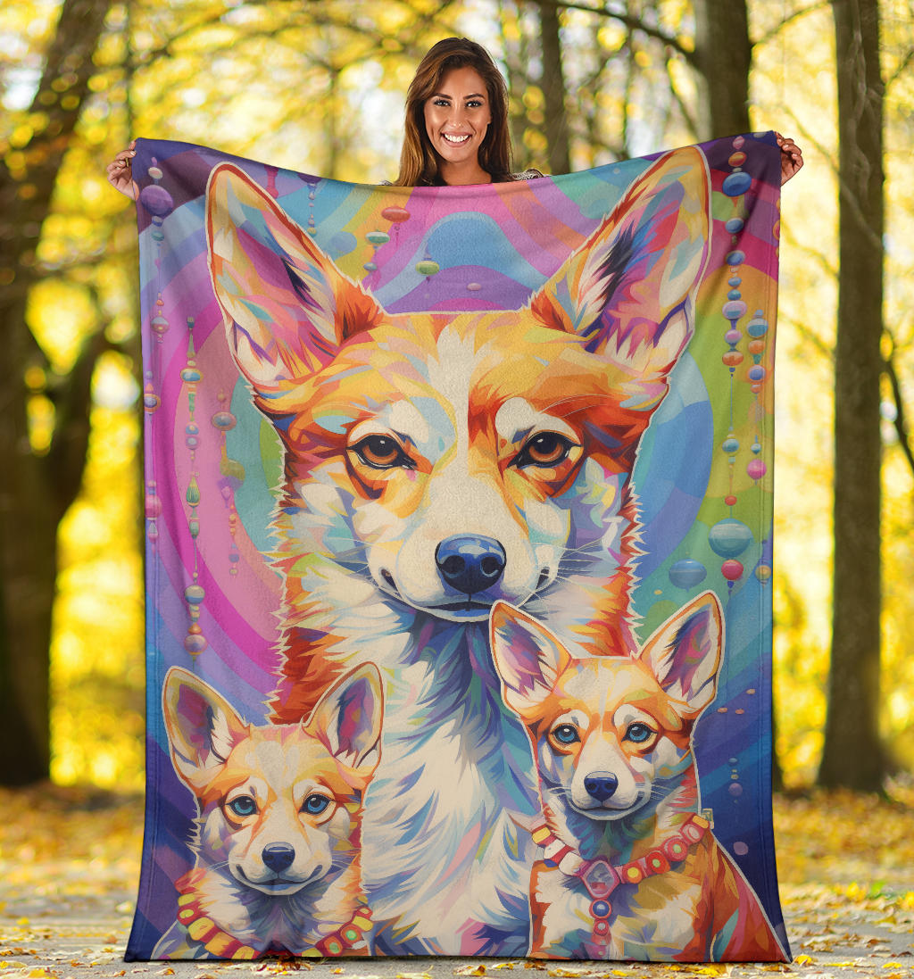 Canaan Blanket, Trippy Psychedelics Canaan Fleece Blanket, Canaan Throw Blanket, Canaan Gifts