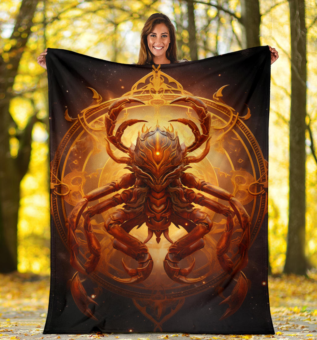 Scorpion Scorpius Zodiac Blanket, Scorpion Scorpius Zodiac Gifts, Scorpius Throw Blanket, Scorpius Fleece Blanket