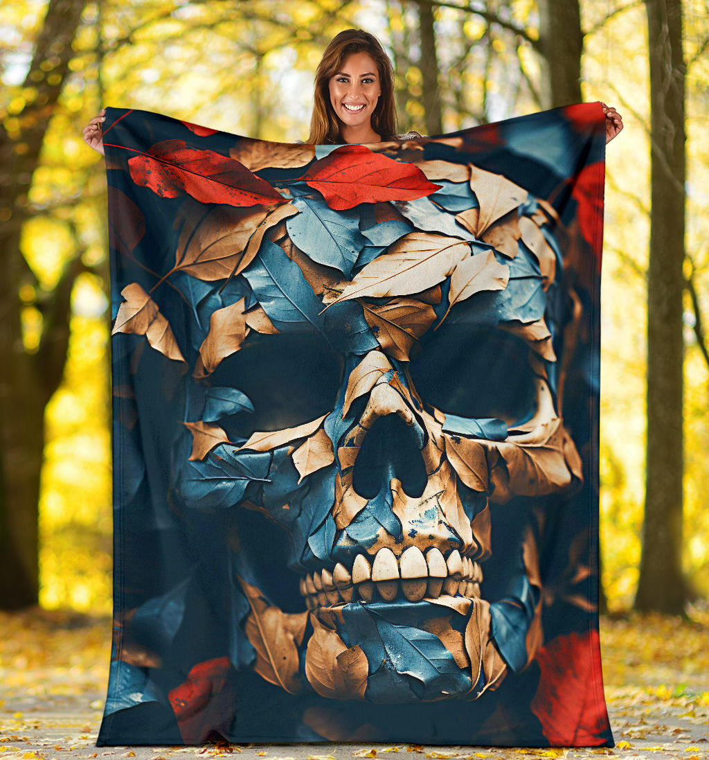 Skeleton Skull Blanket