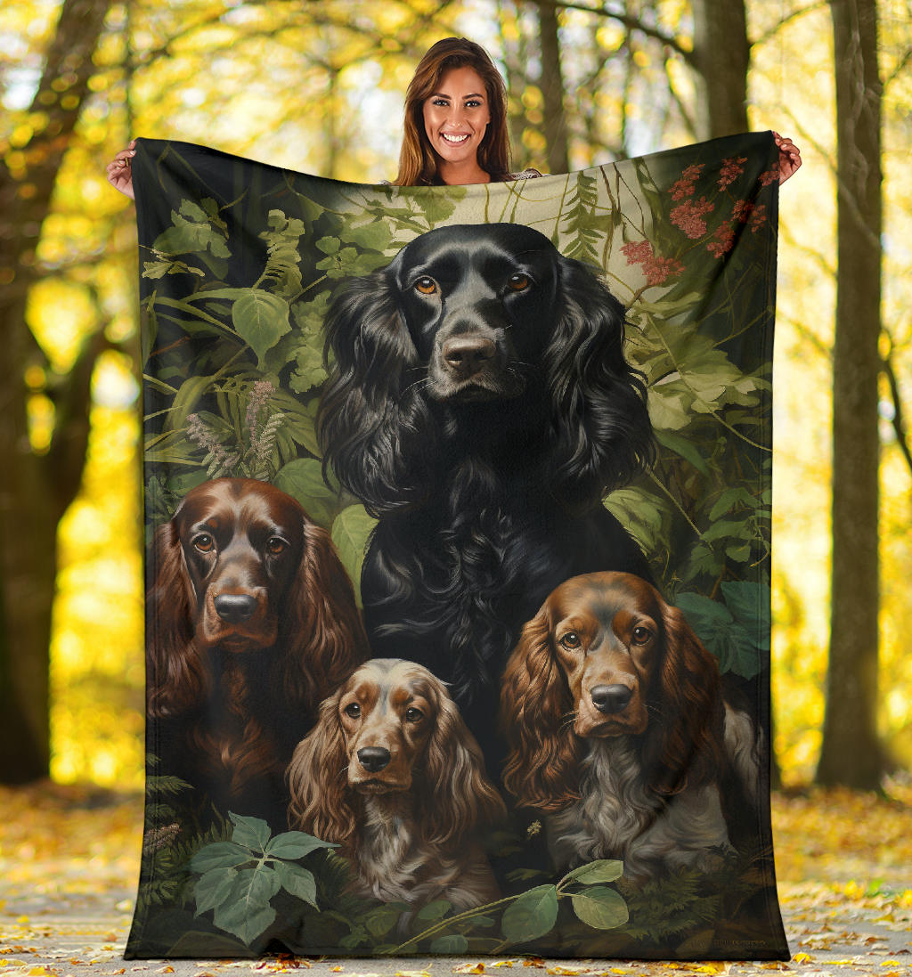 Cocker Spaniel Family Blanket, Cocker Spaniel Blanket,Cocker Spaniel Throw Blanket, Cocker Spanie, Cocker Spaniel Gifts