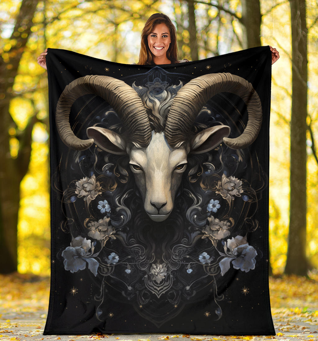 Aries Zodiac Blanket, Ram Zodiac Sign, Aries Gifts, Aries Throw Blanket, Ram Zodiac Gifts