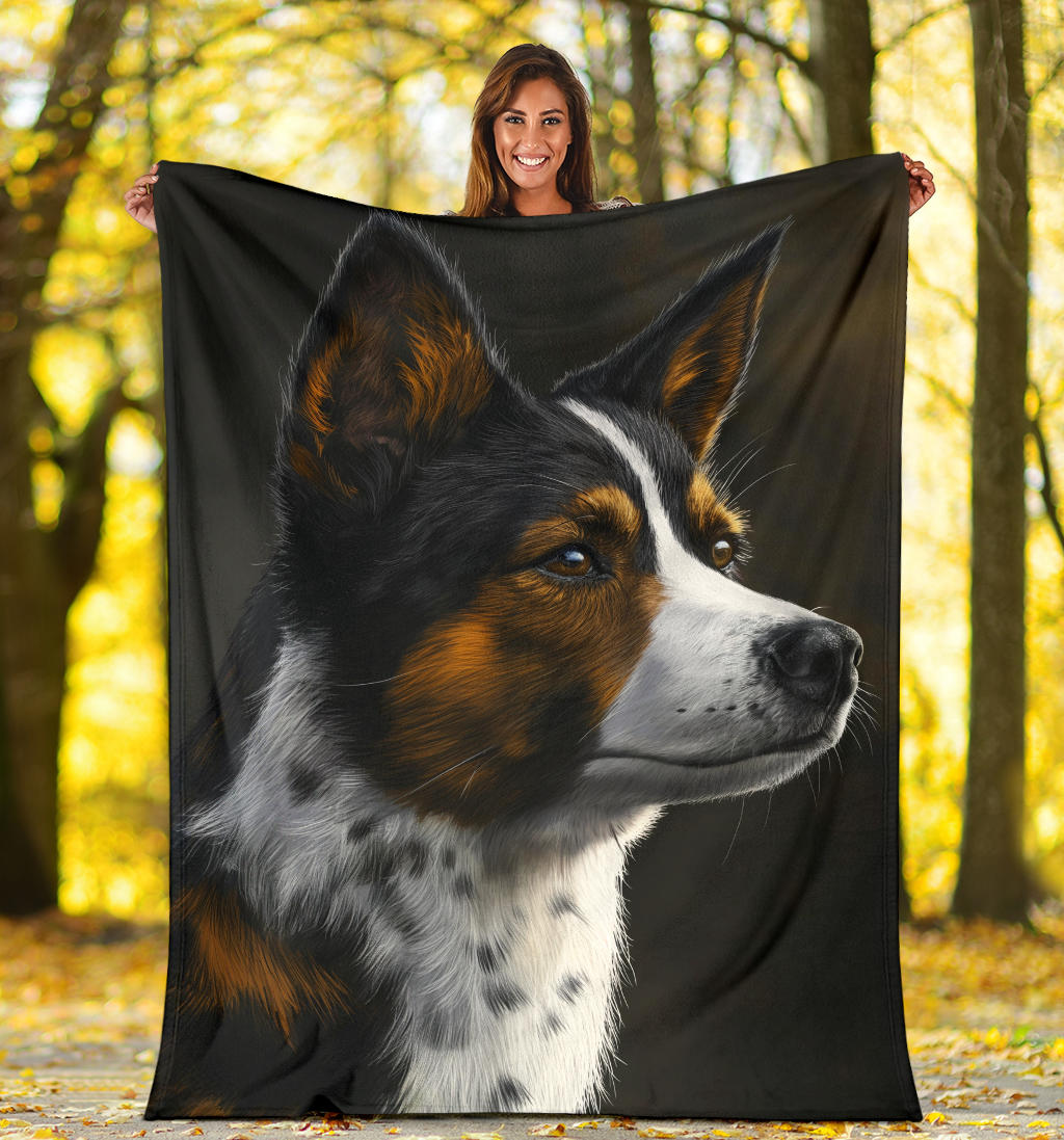 Karelian Bear Dog Blanket, Trippy Psychedelics Karelian Bear Dog Fleece Blanket, Karelian Bear Dog Throw Blanket, Karelian Bear Dog Gifts