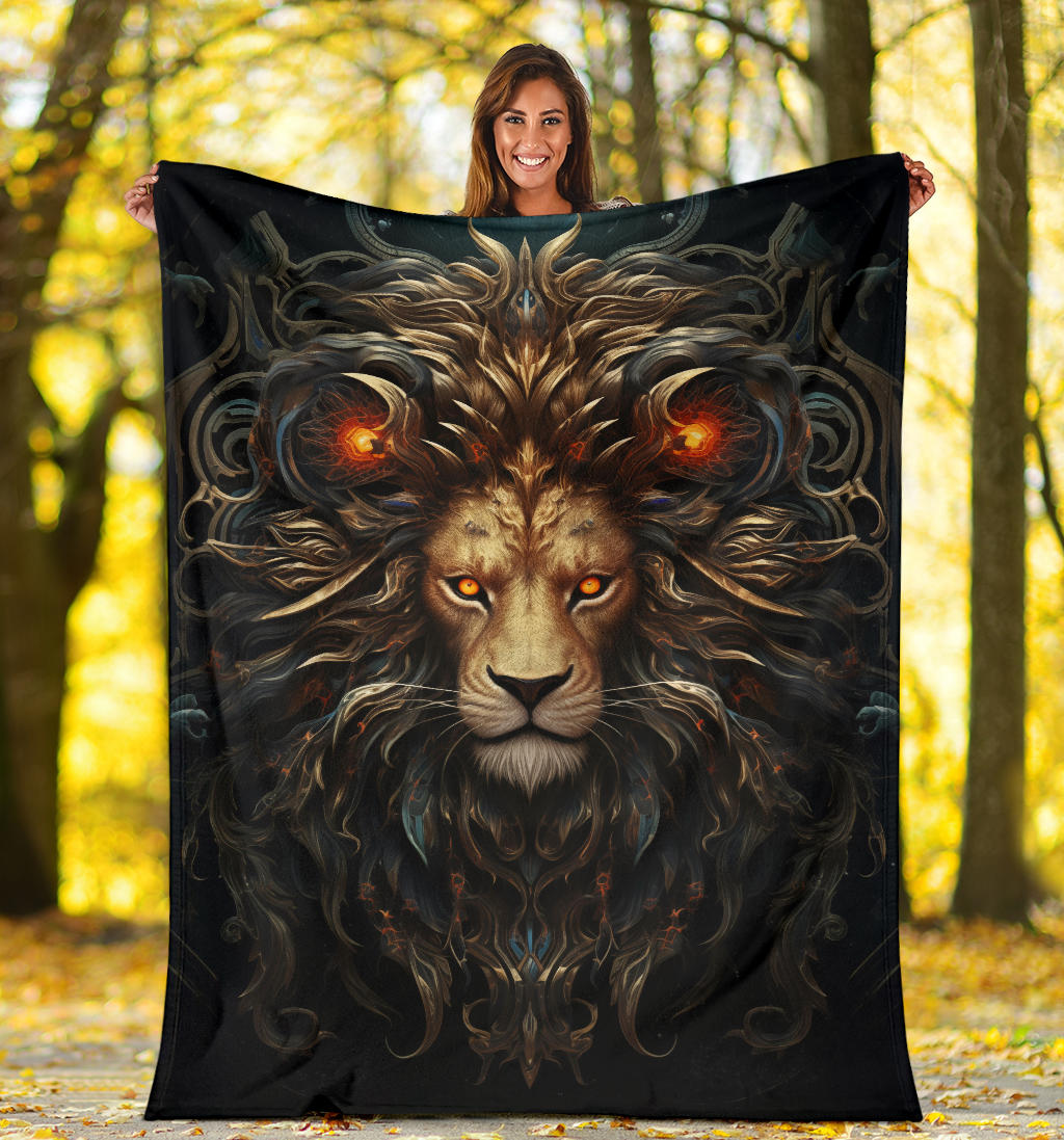 Lion Zodiac Blanket, Lion Zodiac Gifts, Lion Zodiac Sign, Lion Throw Blanket, Leo Zodiac Sign