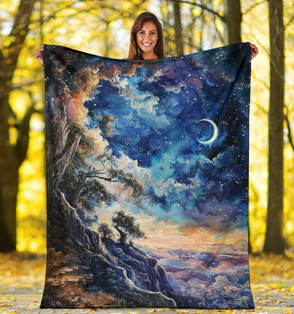 Celestial Serenity Blanket, Celestial Serenity Estetic Blanket, Celestial Serenity Blanket Gift, Blanket