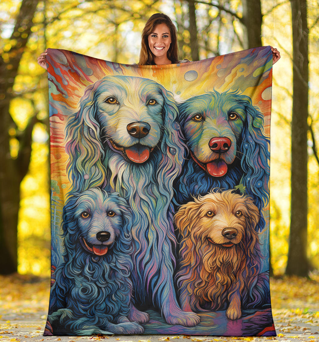 Bergamasco Sheepdog Blanket, Trippy Psychedelics Bergamasco Sheepdog Fleece Blanket, Bergamasco Sheepdog Throw Blanket, Bergamasco Sheepdog Gifts