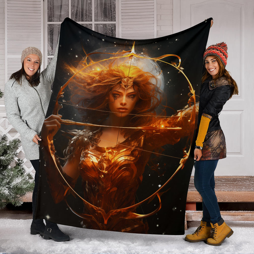 Sagittarius Zodiac Sign Blanket, Archer Sagittarius Zodiac Gifts