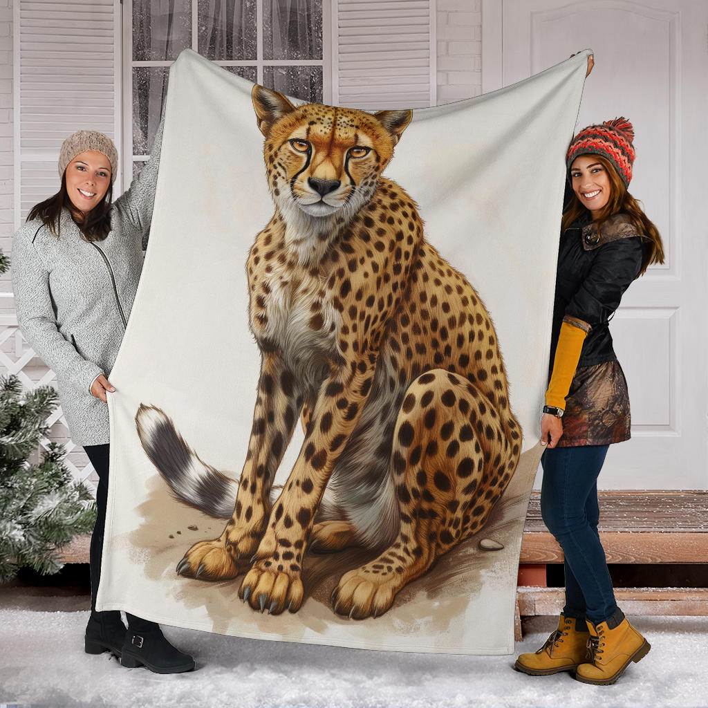 Cheetah Blanket, Trippy Psychedelics Cheetah Fleece Blanket, Cheetah Throw Blanket, Cheetah Gifts