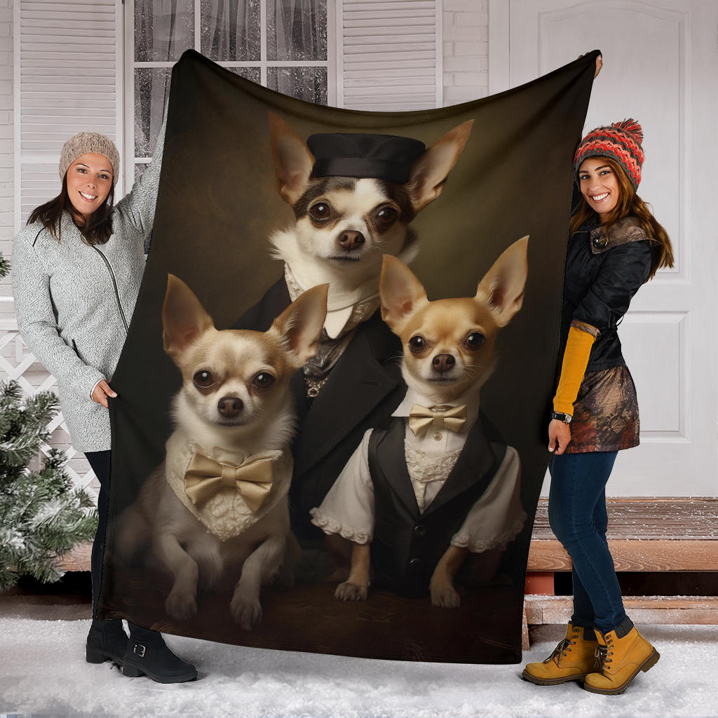 Chihuahua Family Blanket, Chihuahua Blanket, Chihuahua Throw Blanket, Chihuahua, Chihuahua Gifts