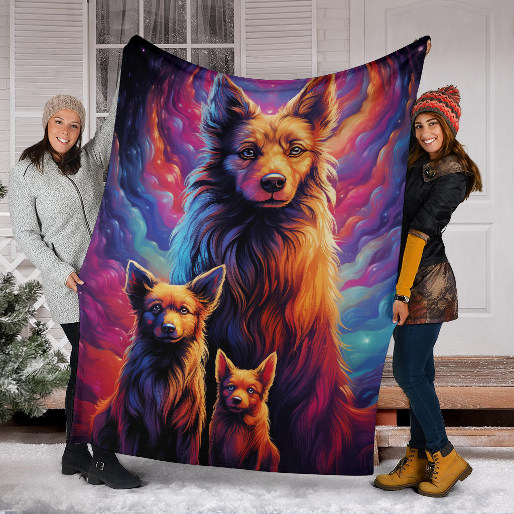 Belgian Laekenois Blanket, Trippy Psychedelics Belgian Laekenois Fleece Blanket, Belgian Laekenois Throw Blanket, Belgian Laekenois Gifts