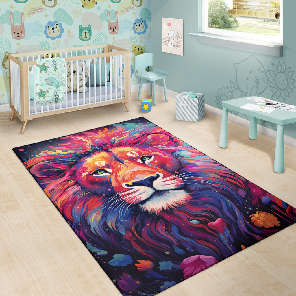 Lion rug, Lion Trippy Rug, Lion Gifts, Lion Decor