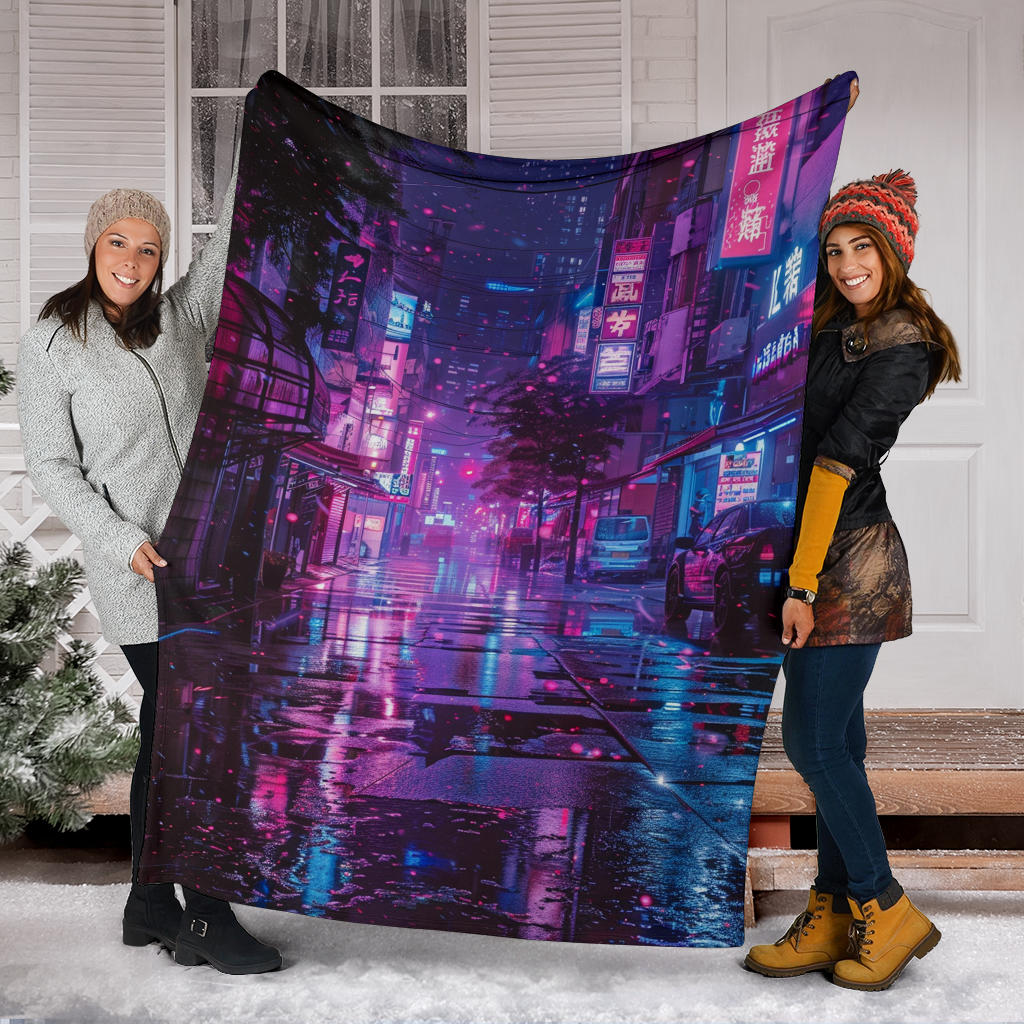 Neon Nights Banket, Neon Nights Estetic Blanket, Neon Nights Blanket Gift, Blanket