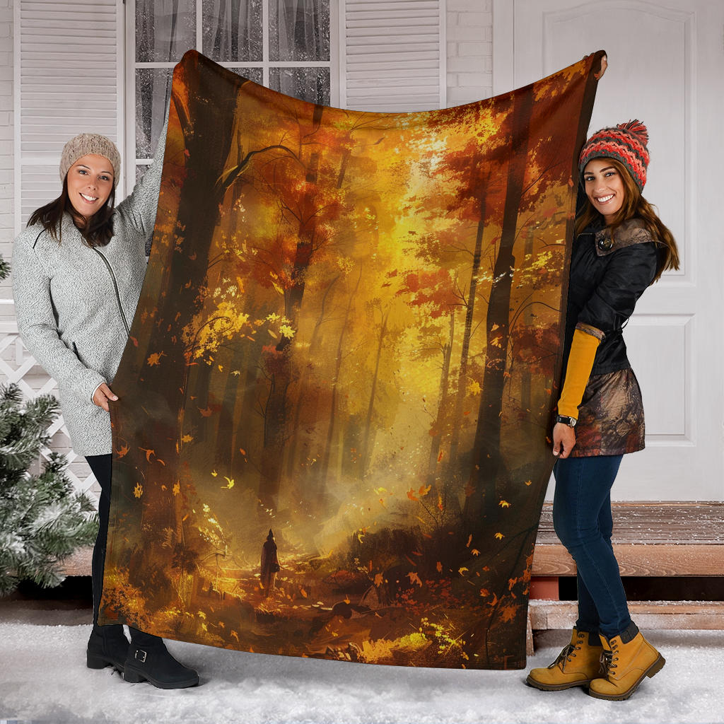 Autumn Aura Blanket, Autumn Aura Estetic Blanket, Autumn Aura Blanket Gift, Blanket