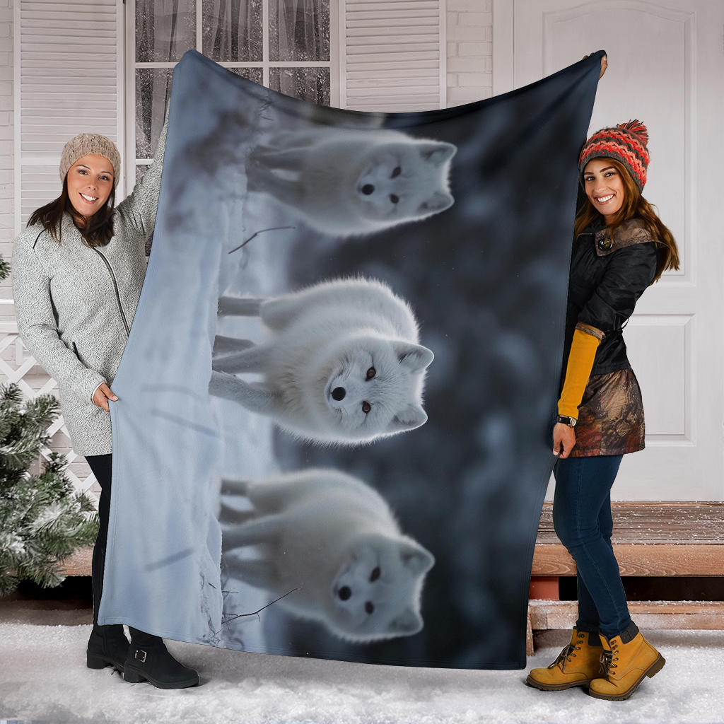 Arctic Fox Snow Blanket