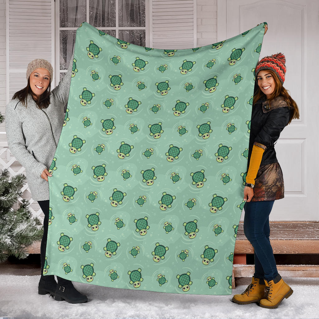 Green Turtle Blanket