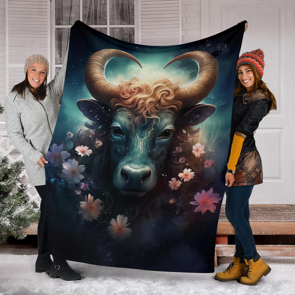 Taurus Zodiac Mysterious Blanket, Bull Zodiac Sign, Taurus Zodiac Gifts, Taurus Throw Blanket