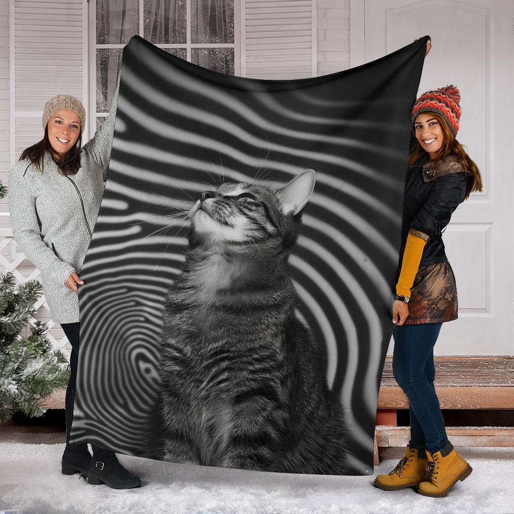 American Shorthair cat Blanket, Trippy Psychedelics American Shorthair cat Fleece Blanket, American Shorthair cat Throw Blanket, American Shorthair cat Gifts