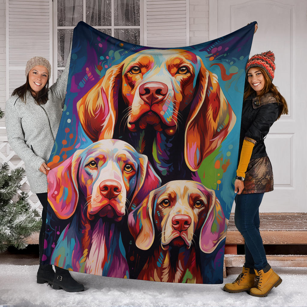 Bracco Italiano Blanket, Trippy Psychedelics Bracco Italiano Fleece Blanket, Bracco Italiano Throw Blanket, Bracco Italiano Gifts