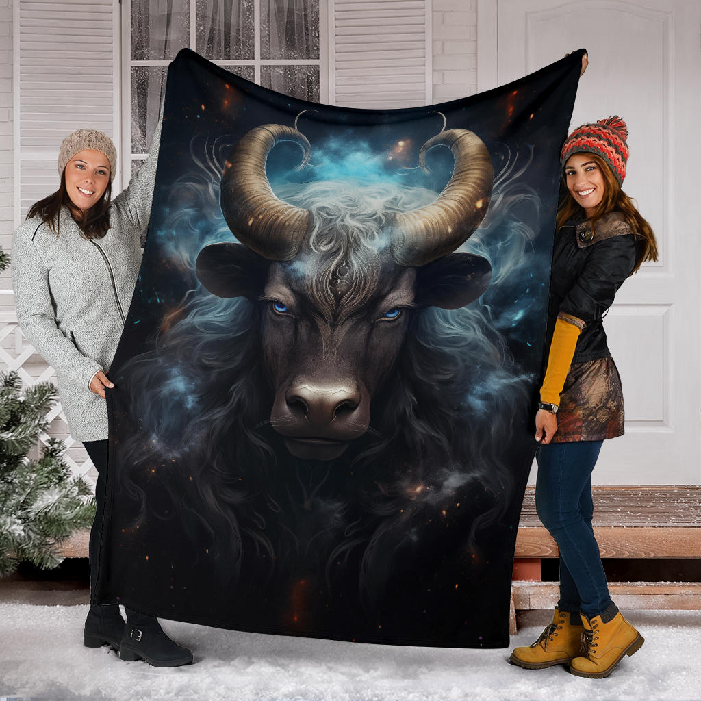 Taurus Zodiac Mysterious Blanket, Bull Zodiac Sign, Taurus Zodiac Gifts, Taurus Throw Blanket