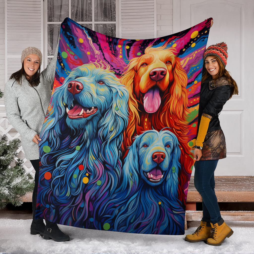 Bergamasco Sheepdog Blanket, Trippy Psychedelics Bergamasco Sheepdog Fleece Blanket, Bergamasco Sheepdog Throw Blanket, Bergamasco Sheepdog Gifts