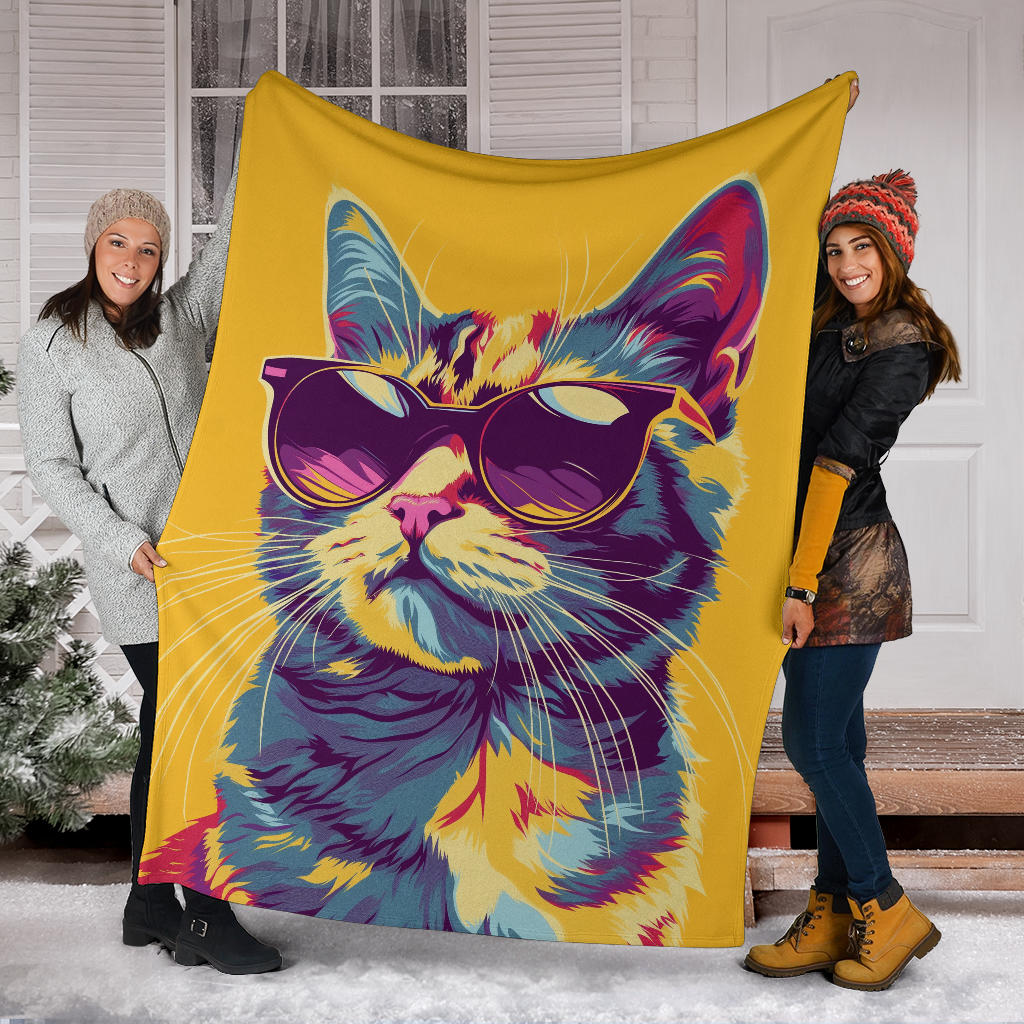 American Shorthair cat Blanket, Trippy Psychedelics American Shorthair cat Fleece Blanket, American Shorthair cat Throw Blanket, American Shorthair cat Gifts