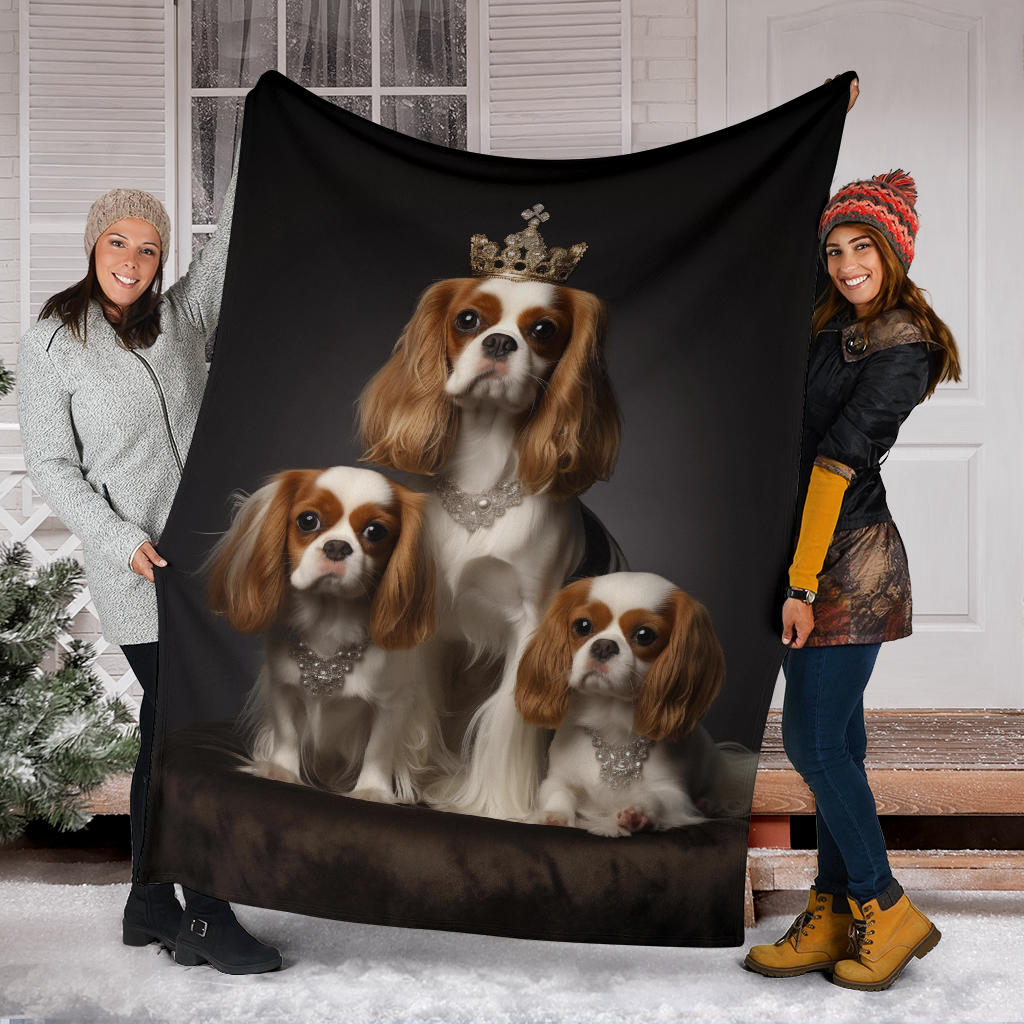 alier King Charles Spaniel Blanket, Cavalier King Charles Spaniel Throw Blanket, Cavalier King Charles Spaniel, Cavalier King Charles Spaniel Gifts