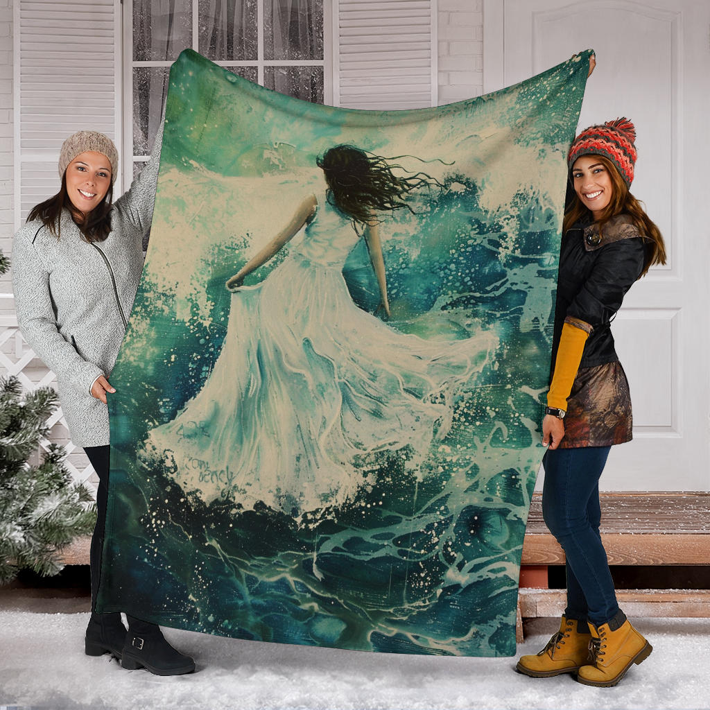 Oceanic Bliss Blanket, Oceanic Bliss Estetic Blankets, Oceanic Bliss Blanket Gifts, Blanket