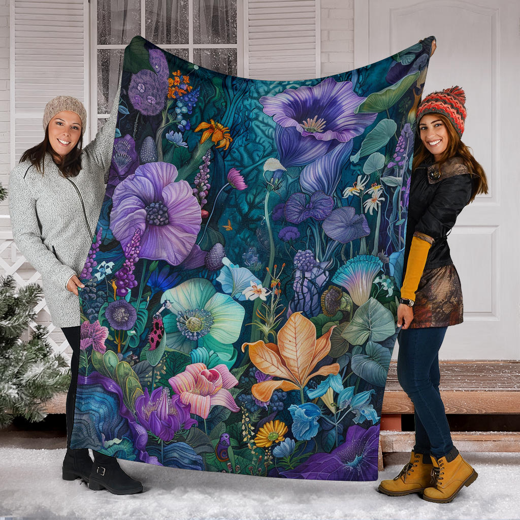 Enchanted Garden Blanket, Enchanted Garden Costume Blanket, Enchanted Garden Blanket Gift, Blanket