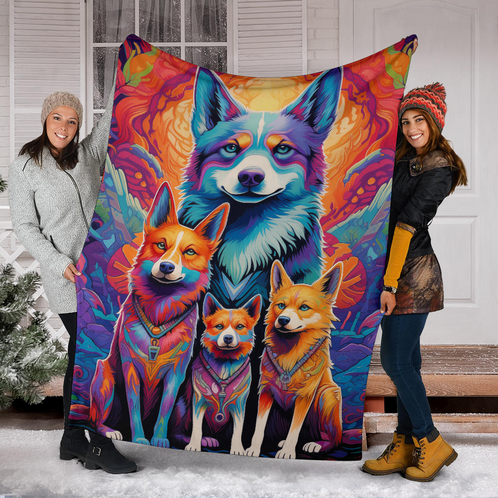 Canaan Blanket, Trippy Psychedelics Canaan Fleece Blanket, Canaan Throw Blanket, Canaan Gifts