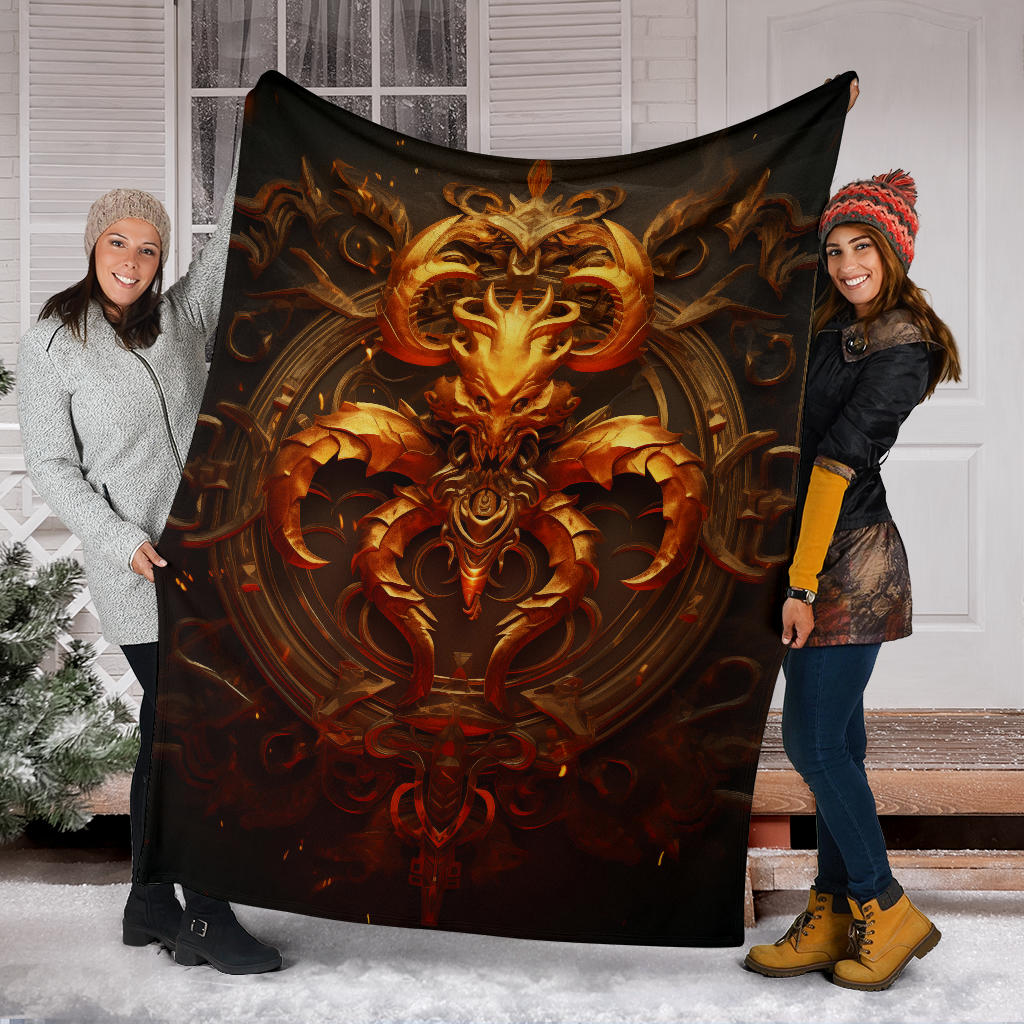 Scorpion Scorpius Zodiac Blanket, Scorpion Scorpius Zodiac Gifts, Scorpius Throw Blanket, Scorpius Fleece Blanket