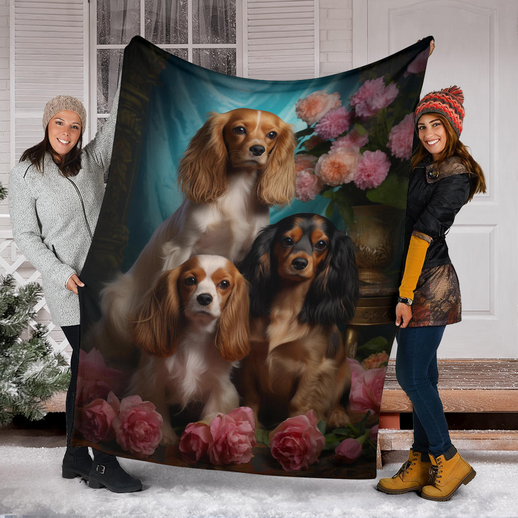 alier King Charles Spaniel Blanket, Cavalier King Charles Spaniel Throw Blanket, Cavalier King Charles Spaniel, Cavalier King Charles Spaniel Gifts