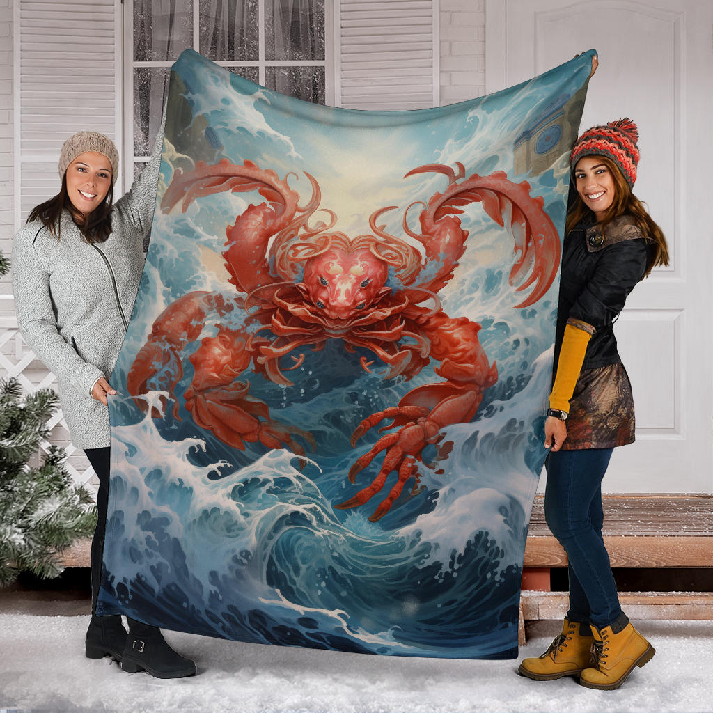 Crab Zodiac Blanket, Cancer Zodiac Sign, Cancer Zodiac Gifts, Cancer Throw Blanket