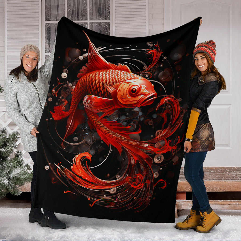 Fish Zodiac Blanket, Pisces Zodiac Gifts, Fish Zodiac Throw Blanket, Fish Zodiac Sign Fleece Blanket