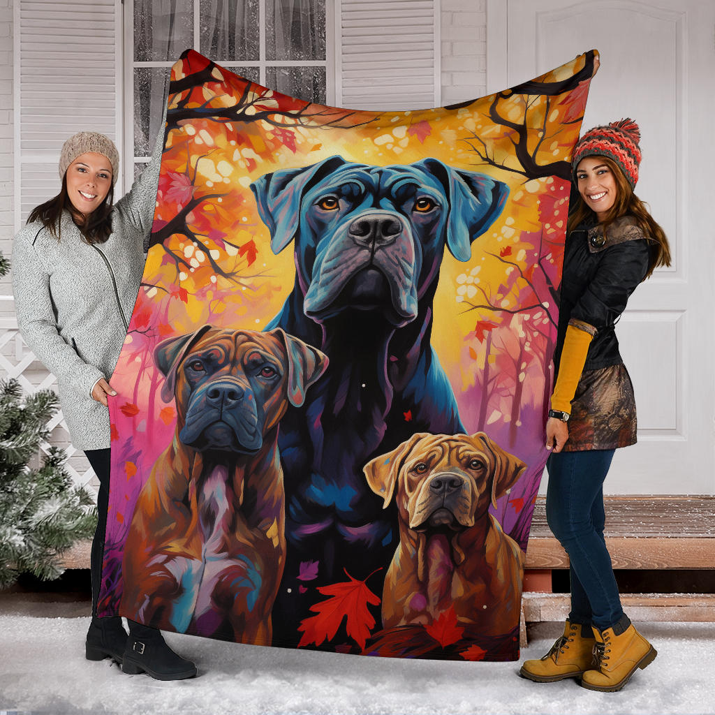 Cane Corso Blanket, Trippy Psychedelics Cane Corso Fleece Blanket, Cane Corso Throw Blanket, Cane Corso Gifts