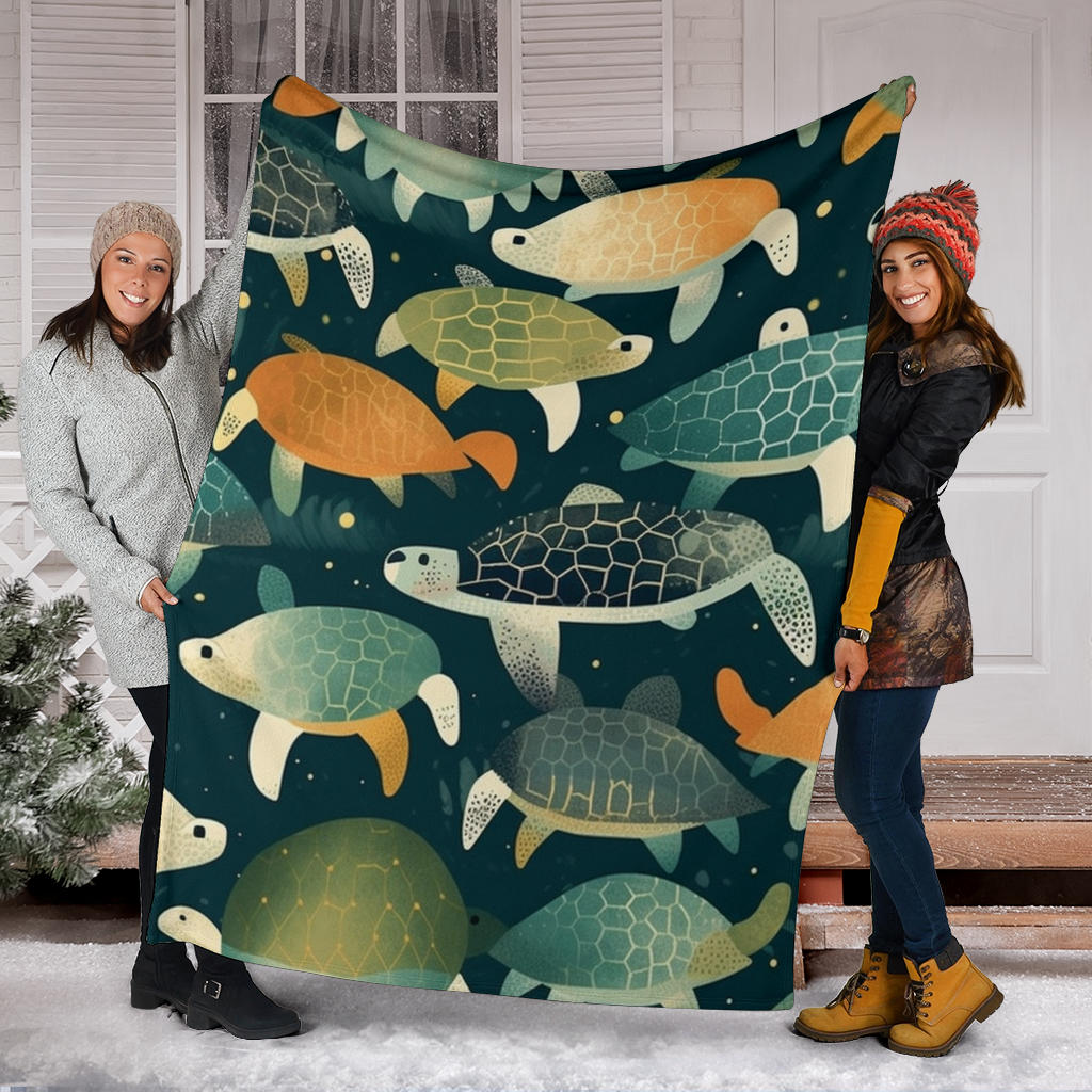 Turtles Ocean Blanket