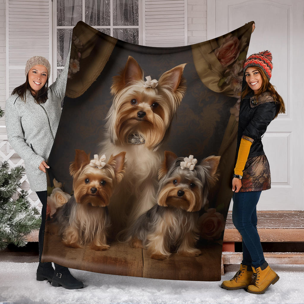 Yorkshire Terrier Family Blanket, Yorkshire Terrier Blanket, Yorkshire Terrier Gifts, Yorkshire Terrier Throw Blanket