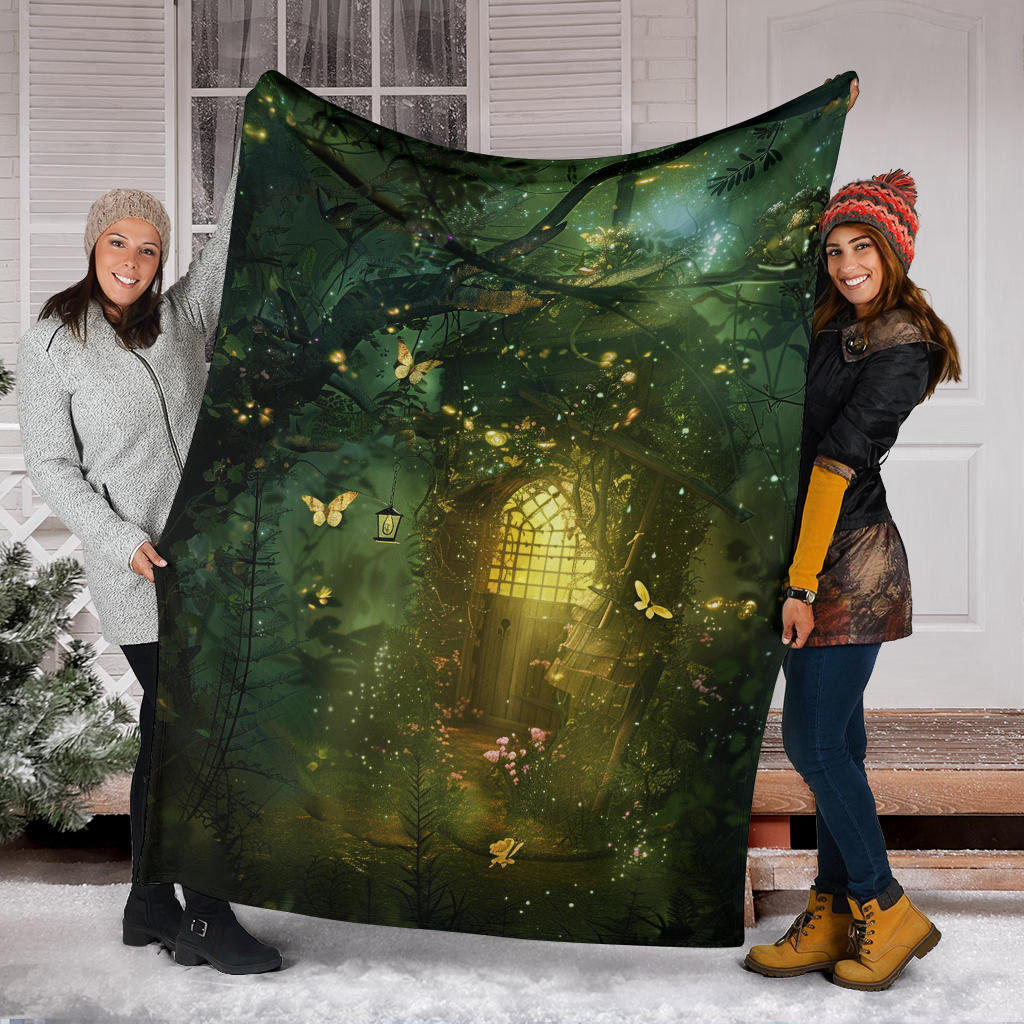 Enchanted Garden Blanket, Enchanted Garden Costume Blanket, Enchanted Garden Blanket Gift, Blanket