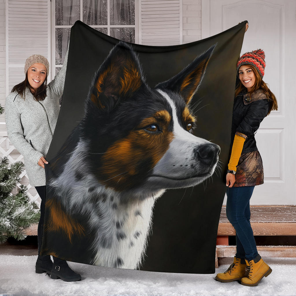 Karelian Bear Dog Blanket, Trippy Psychedelics Karelian Bear Dog Fleece Blanket, Karelian Bear Dog Throw Blanket, Karelian Bear Dog Gifts