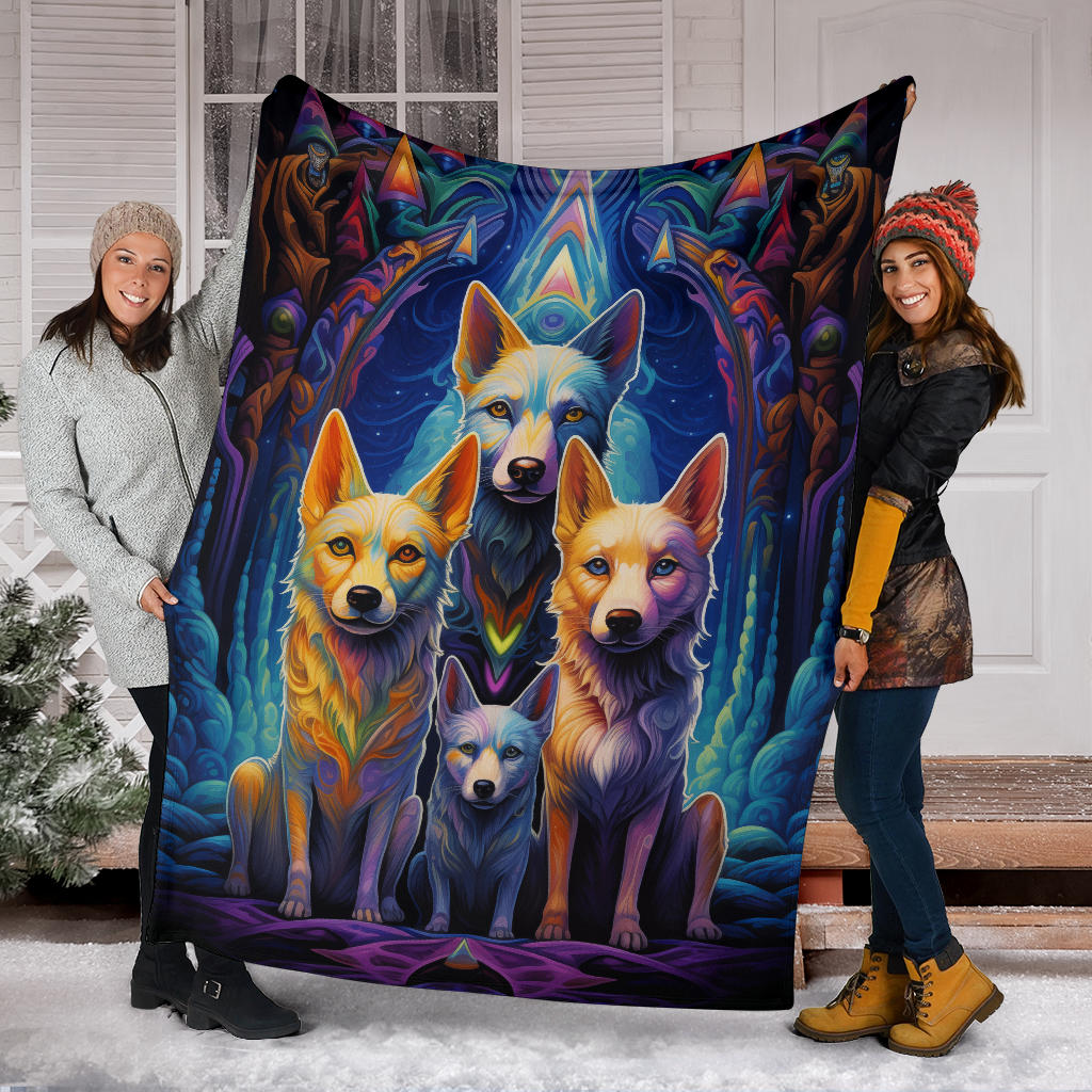 Canaan Blanket, Trippy Psychedelics Canaan Fleece Blanket, Canaan Throw Blanket, Canaan Gifts