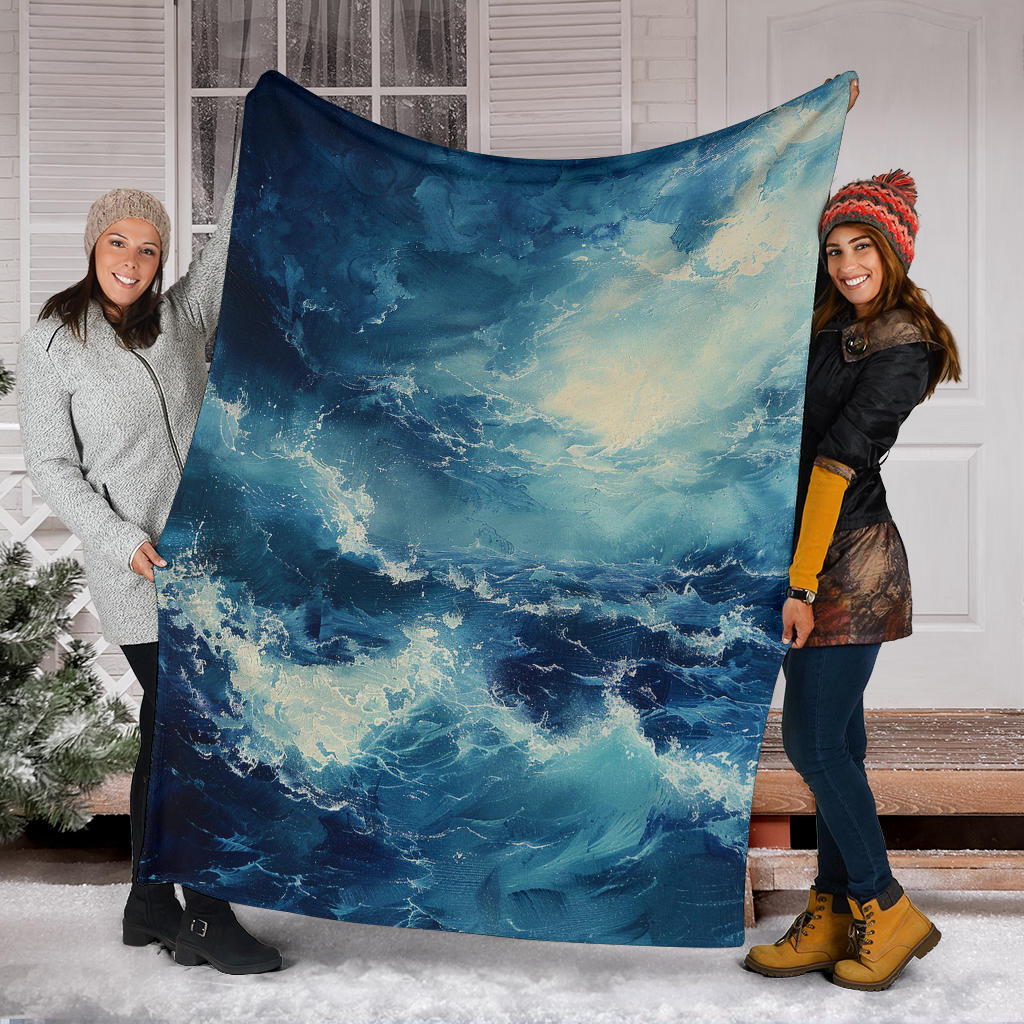 Oceanic Bliss Blanket, Oceanic Bliss Estetic Blankets, Oceanic Bliss Blanket Gifts, Blanket