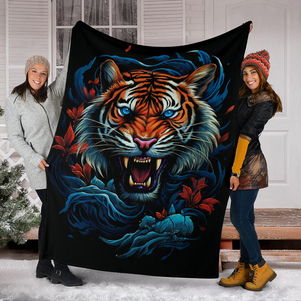 Tiger Blanket Tiger Fleece Blanket