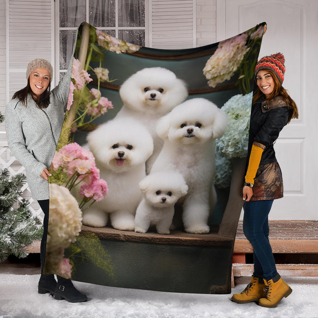 Bichon Frise Family Blanket, Bichon Frise Blanket, Bichon Frise Throw Blanket, Bichon Frise, Bichon Frise Gifts