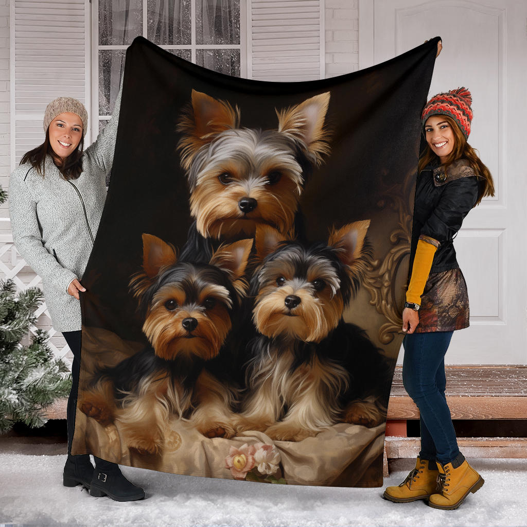 Yorkshire Terrier Family Blanket, Yorkshire Terrier Blanket, Yorkshire Terrier Gifts, Yorkshire Terrier Throw Blanket