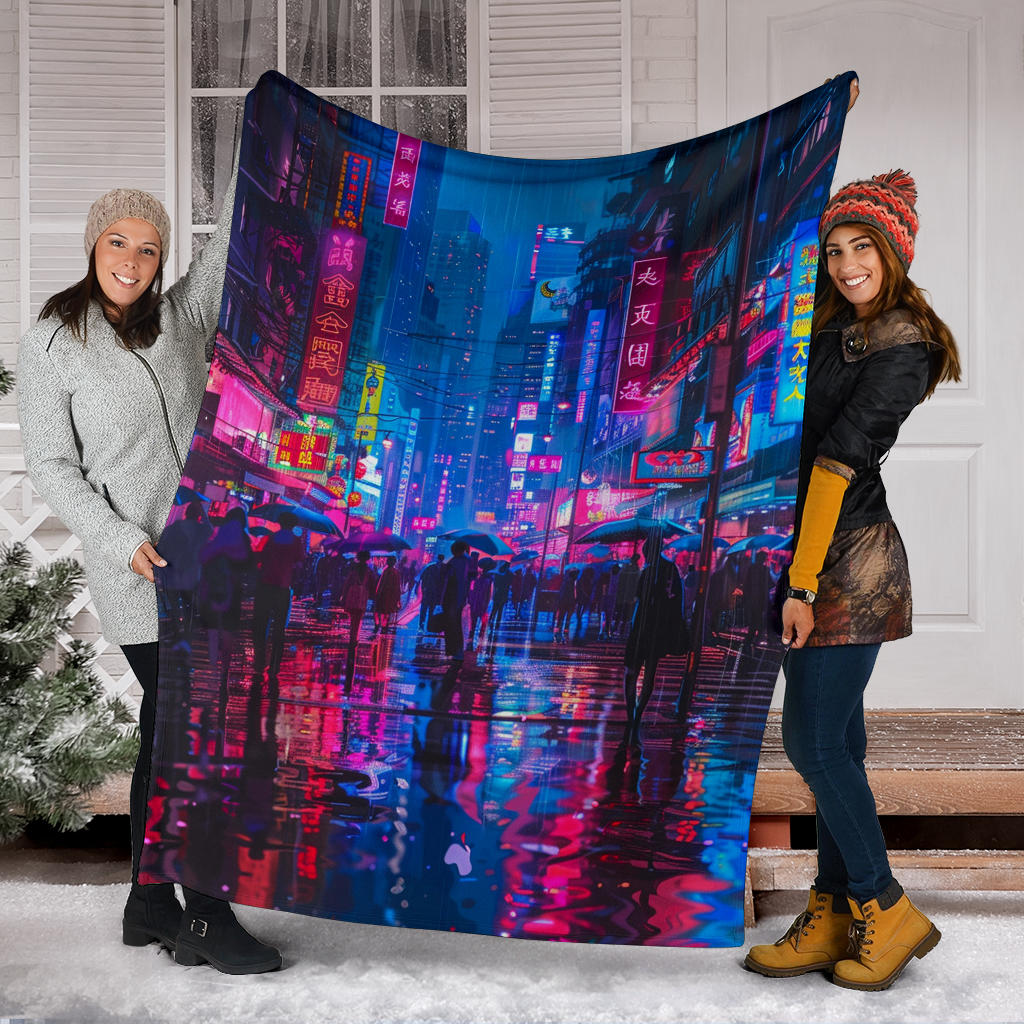 Neon Nights Banket, Neon Nights Estetic Blanket, Neon Nights Blanket Gift, Blanket